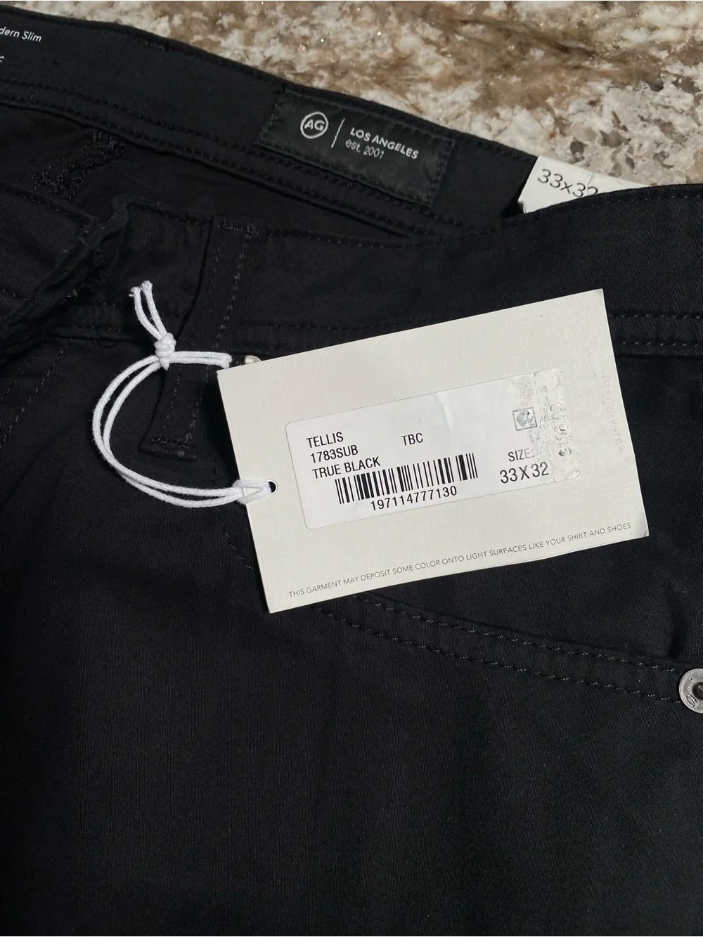 AG Tellis Modern Slim Lightweight Satin Pants